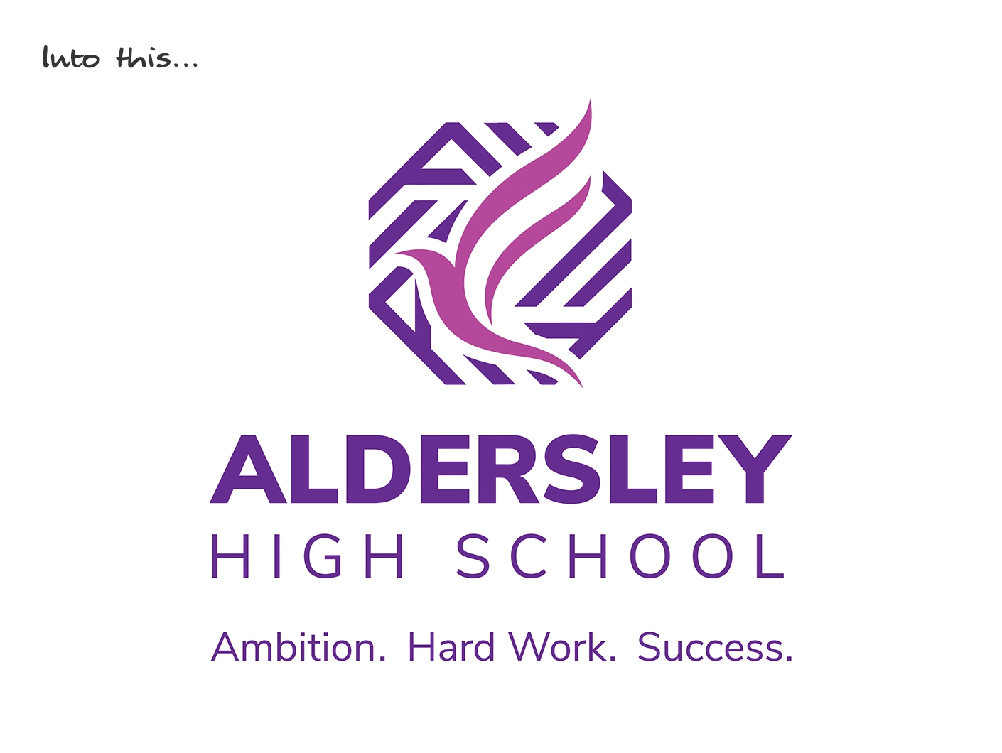 School branding aldersley high new