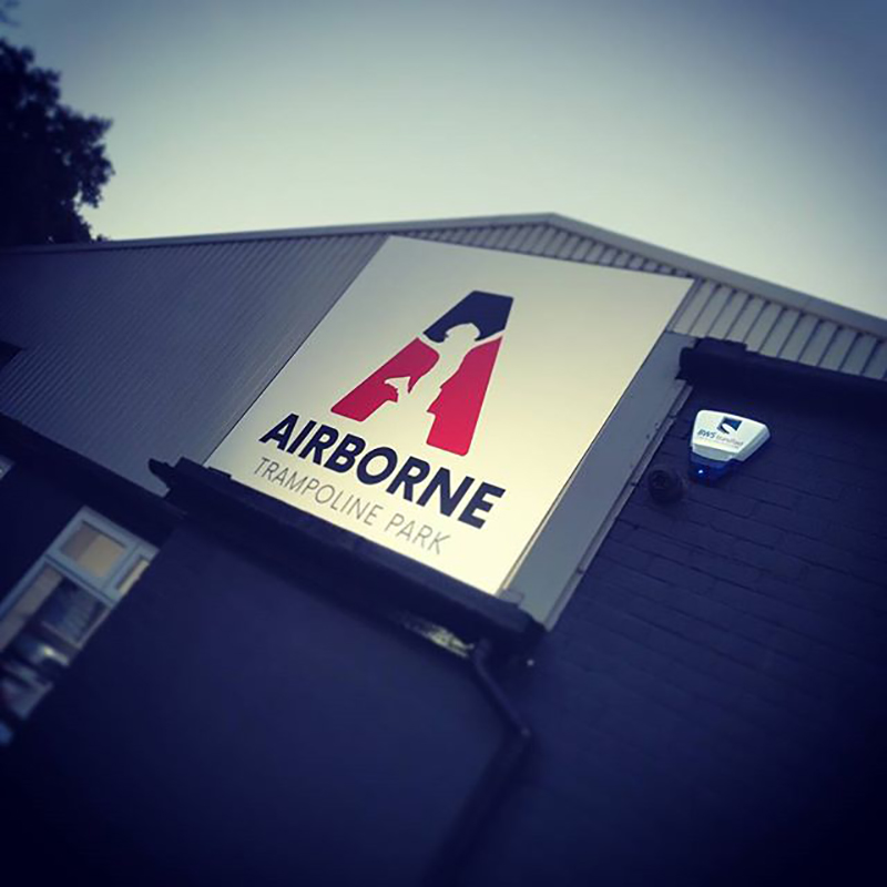 Airborne Trampoline Exterior Signage