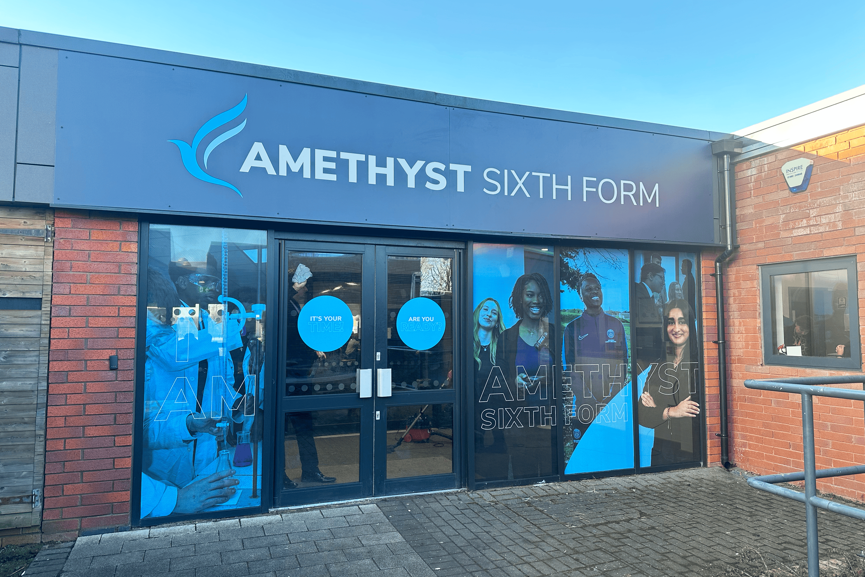School signage window graphics West Midlands