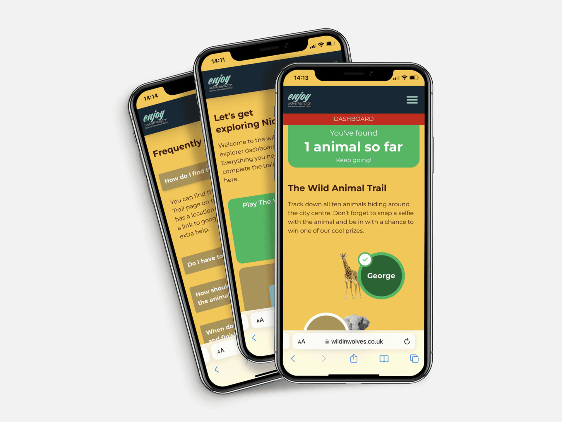 Wild in Wolves Website Design 2a